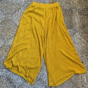 Silence + Noise Yellow/Marigold Culotte Pants